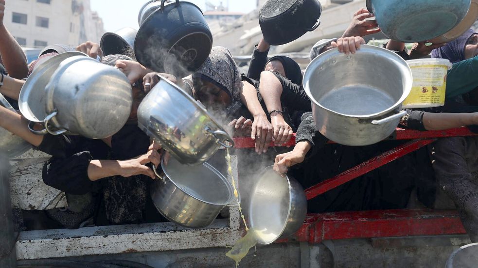 Nach Angaben des Welternährungsprogramms leiden eine halbe Million Menschen in Gaza Hunger. (Archivbild) Foto: Omar Ashtawy/APA Images via ZUMA Press Wire/dpa
