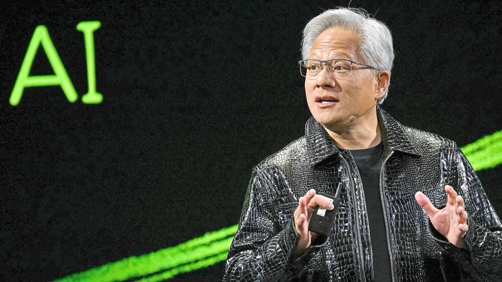 Jensen Huang ist Chef und Gründer des Chip-Entwicklers Nvidia. Foto: Patrick T. Fallon/AFP Foto: PATRICK T. FALLON