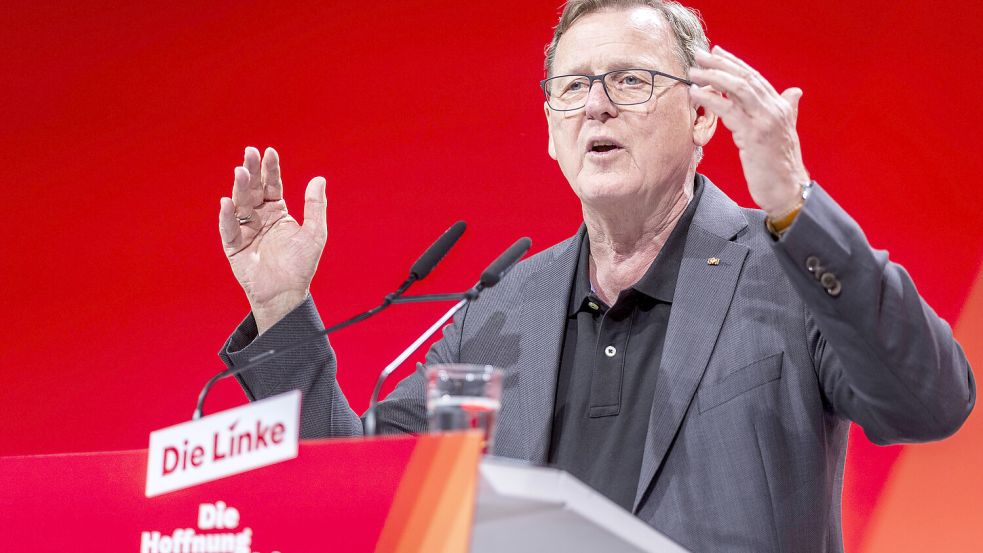 Er kenne viele Ostdeutsche, die „die Nationalhymne aus vielerlei Gründen nicht mitsingen“, sagt Linke-Politiker Bodo Ramelow. Foto: imago/Amrei Schulz