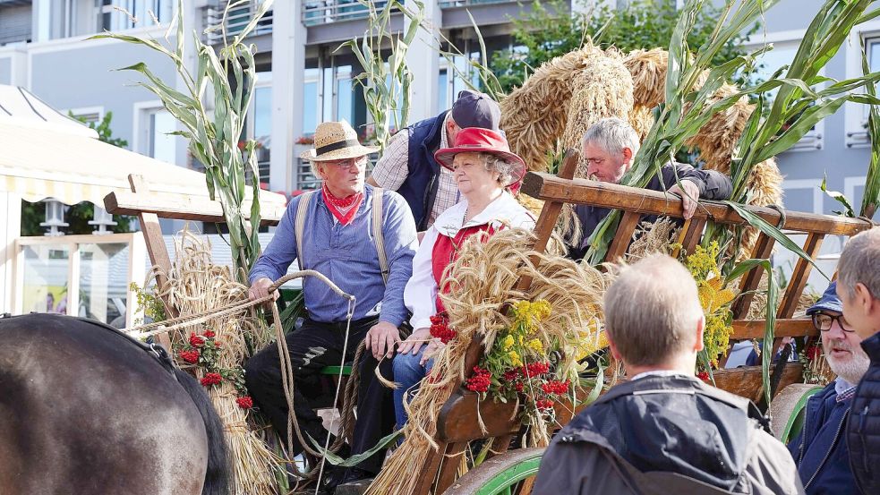 Im September ist wieder Erntefest in Aurich. Landwirte und Landfrauen laden dazu ein. Foto: Vortanz/Archiv