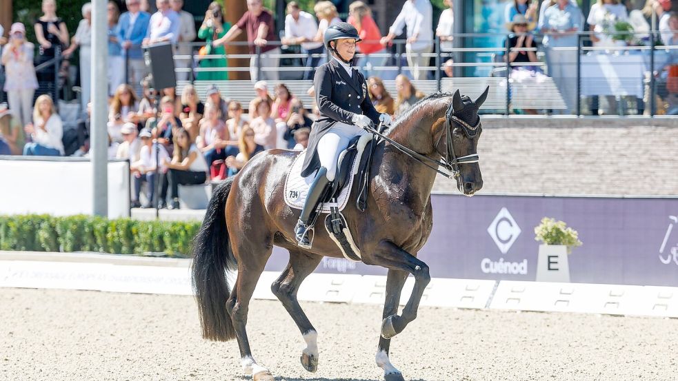 Gold verpasst: Isabell Werth musste sich mit Bronze begnügen. Foto: Lafrentz Stefan/dpa