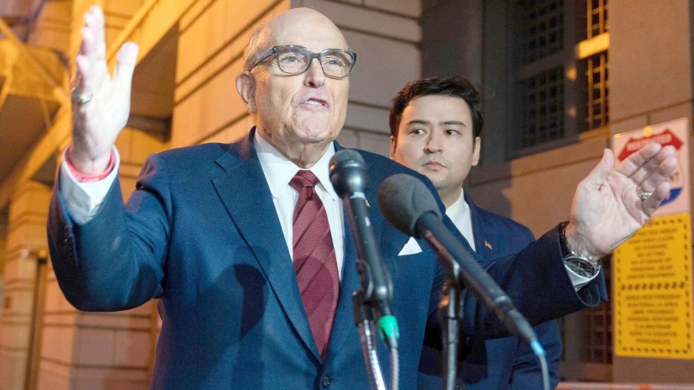Der Ex-Bürgermeister von New York liegt laut einem Sprecher im Krankenhaus (Archivbild). Foto: Jose Luis Magana/AP/dpa