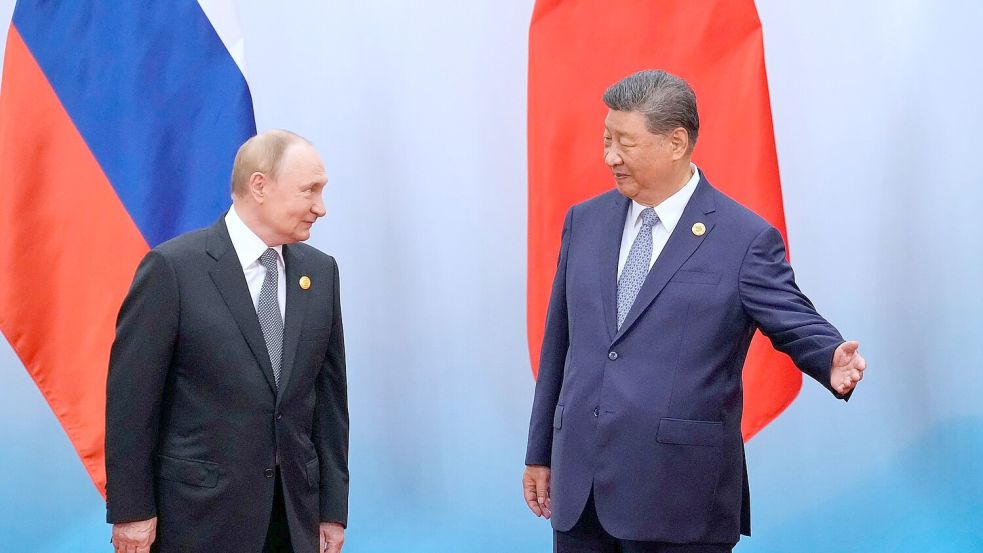 Sehen sich als Verbündete: Xi und Putin. Foto: Suo Takekuma/Pool Kyodo News/AP/dpa