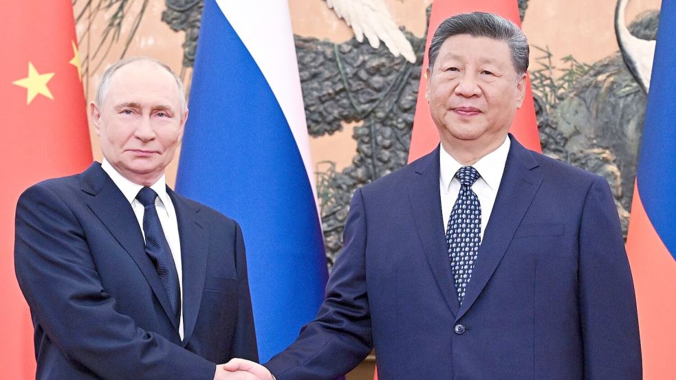 Russlands Präsident Putin will nach dem Gipfel noch eine Militärparade in Peking besuchen. Foto: Sergei Bobylev/Pool Sputnik Kremlin/AP/dpa