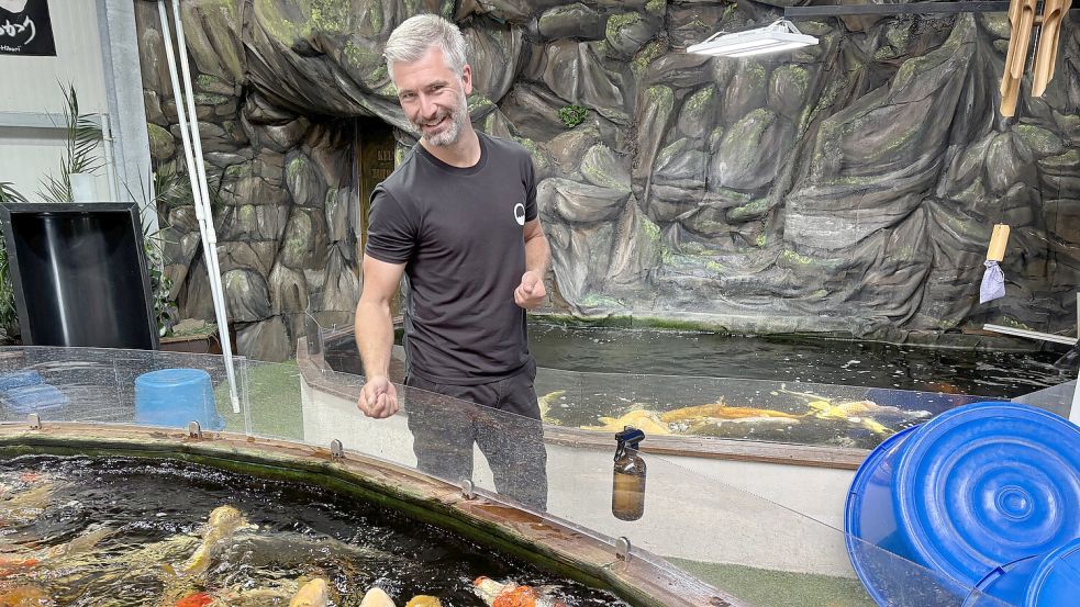 Daniel Svoboda hat alles für die Haltung von Koi-Karpfen und eine große Auswahl dieser edlen Fische. Fotos: Wittich