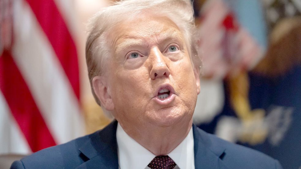 US-Präsident Donald Trump gilt als vehementer Verfechter niedrigerer Zinsen. (Archivbild) Foto: Mark Schiefelbein/AP/dpa