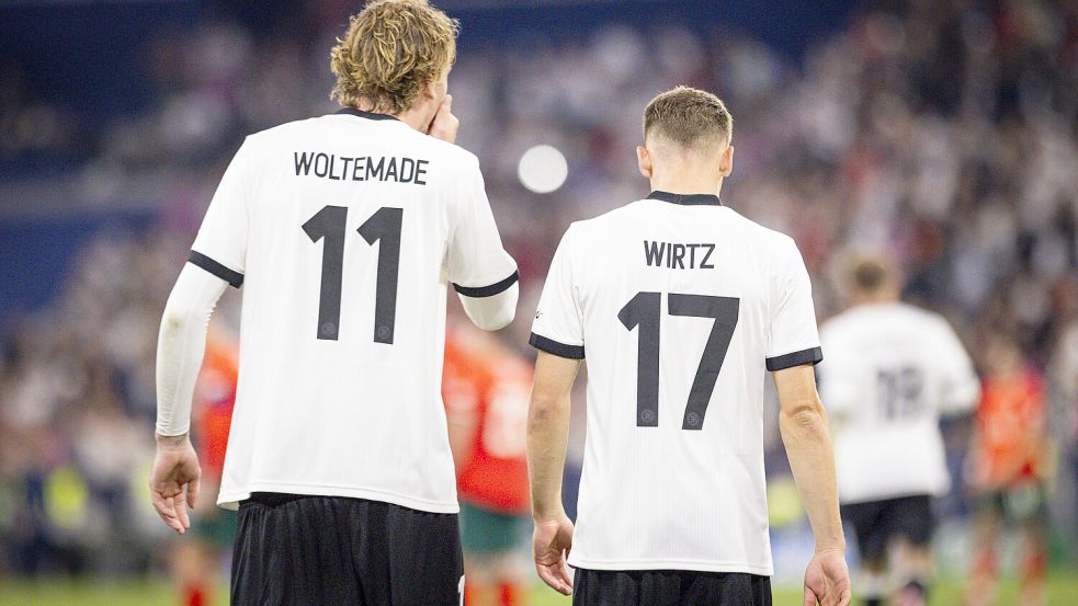 Für die deutschen Nationalspieler Nick Woltemade und Florian Wirtz investierten Newcastle und Liverpool insgesamt rund 200 Millionen Euro Ablöse. Foto: imago/Moritz Müller
