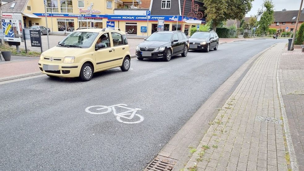 Gerade an der Einmündung des Hoheberger Wegs in die Große Mühlenwallstraße ist der Raum für die Verkehrsteilnehmer knapp. Foto: ADFC