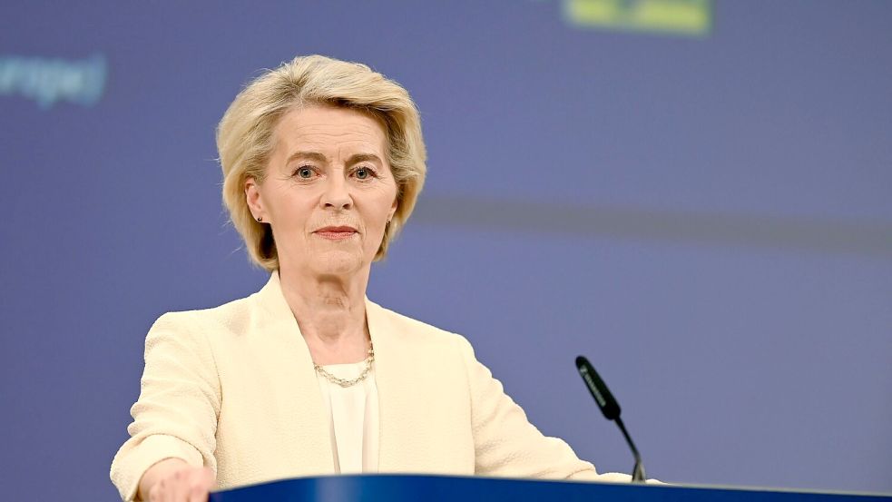 Für Kommissionschefin Ursula von der Leyen endete der Zwischenfall glimpflich. (Archivbild) Foto: Ansgar Haase/dpa