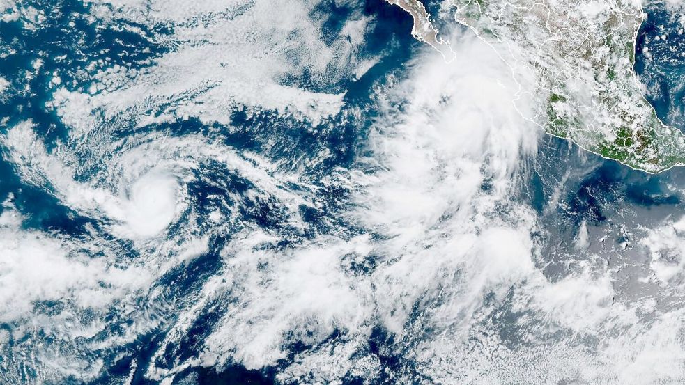 „Lorena“ zieht auf die Westküste von Mexiko zu. Foto: Uncredited/NOAA/AP/dpa