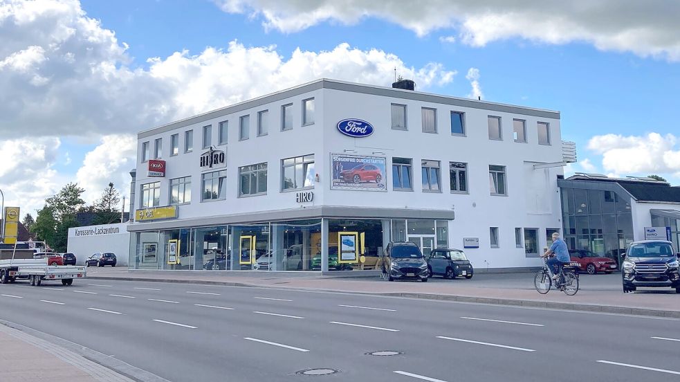 Verkauft: Das Autohaus Hiro mit Hauptsitz an der Leerer Landstraße in Aurich. Foto: Romuald Banik