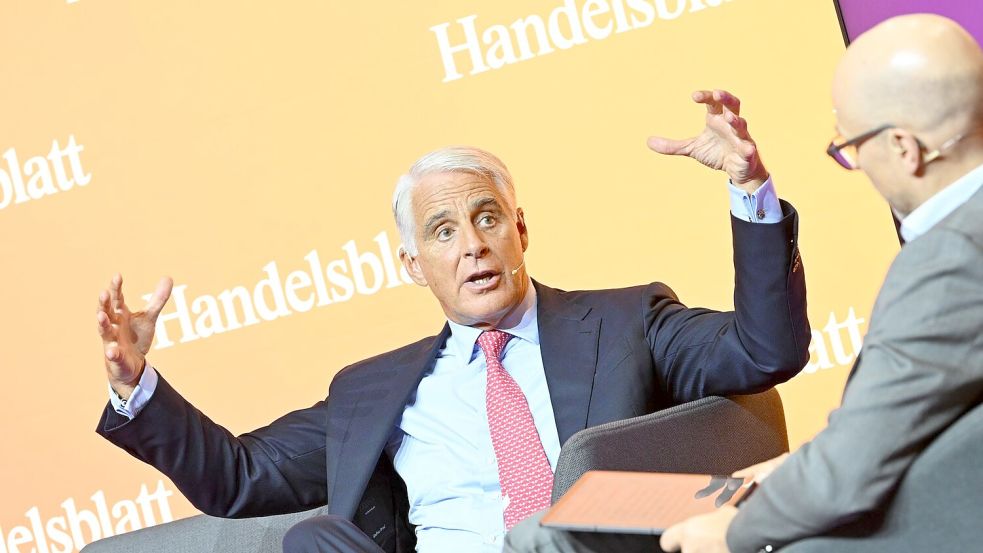 Im Herzen Frankfurts erläutert der Unicredit-Chef seine Pläne zu einer Übernahme der Commerzbank. (Foto Handout) Foto: Marc-Steffen Unger/Handelsblatt/