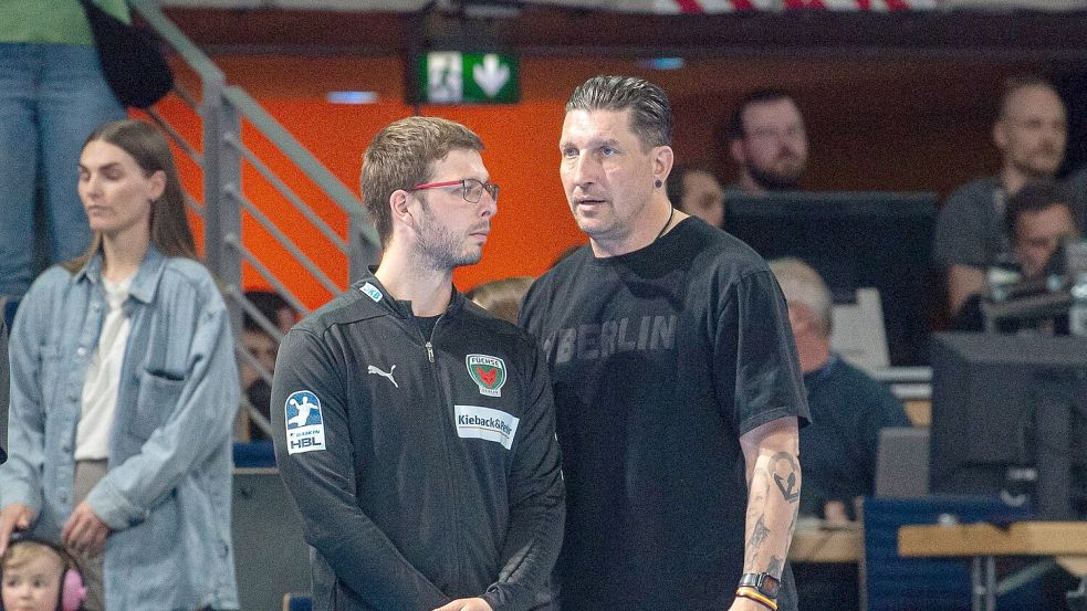 Enge Vertraute: Jaron Siewert (l.) und Stefan Kretzschmar. (Archivbild) Foto: Sebastian Räppold