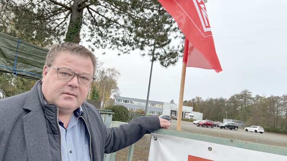 Thomas Gelder, 1. Bevollmächtigter der IG Metall Leer-Papenburg, hat weiterhin Sorge um den Standort des Unternehmens. Archivfoto:Marion Janßen