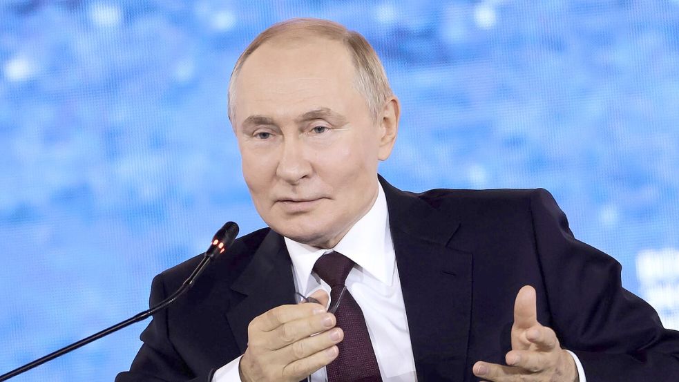 Kremlchef Wladimir Putin lehnt Truppen aus Nato-Staaten in der Ukraine kategorisch ab. Foto: Stepan Pugachev/Roscongress Foun