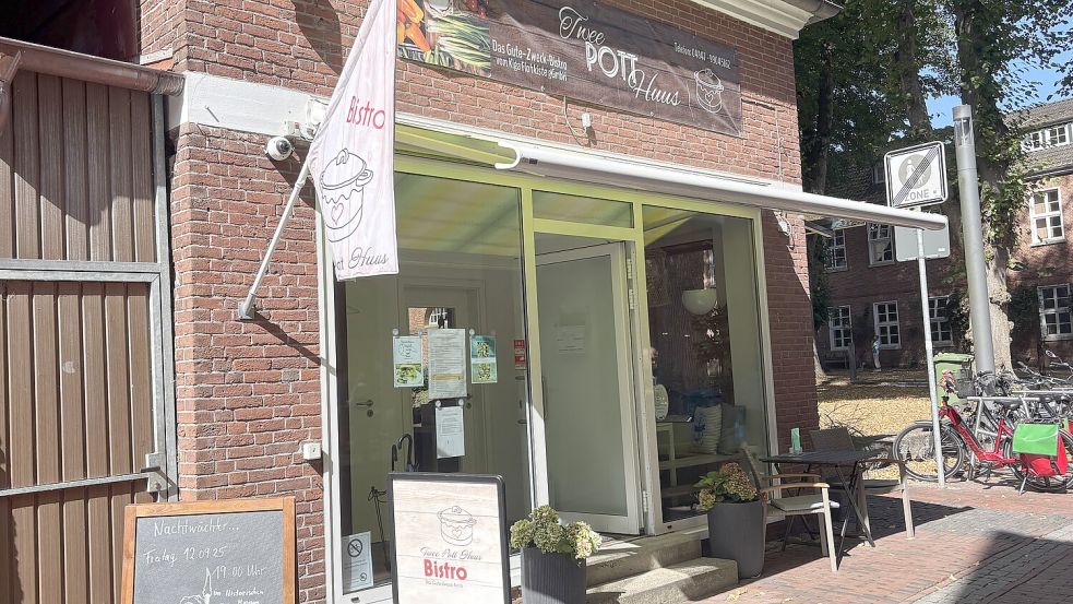 Das Twee-Pott-Huus befindet sich in der Kirchstraße in Aurich und bietet einen Mittagstisch an. Foto: Leona Spindler