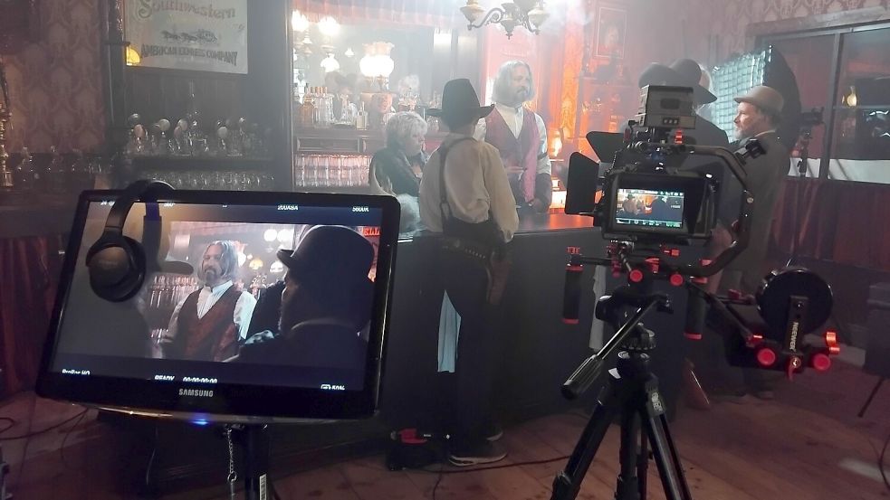 Der Western wird mit zwei Kameras gedreht. Foto: Clarissa Scherzer