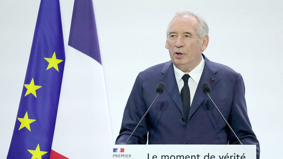 Anfang der Woche wird der Sturz von Premier Bayrou und seiner Regierung erwartet. (Archivbild) Foto: Thomas Samson/AFP/dpa