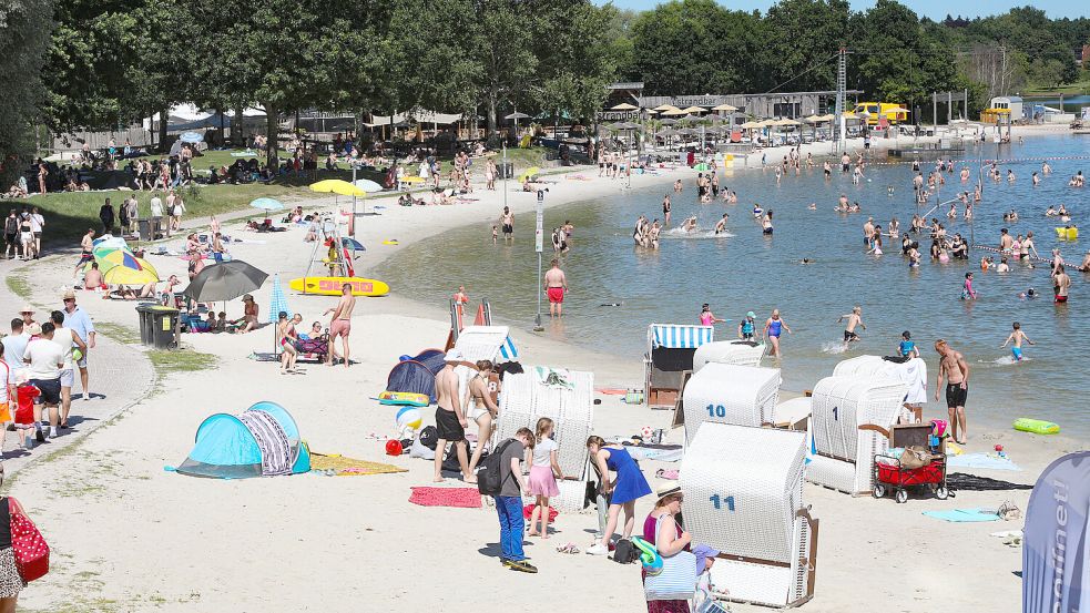 Am Badesee in Tannenhausen kam es am Sonnabend zu einem Unfall. Foto: Romuald Banik