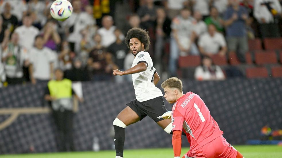 Erzielte das 1:0 für Deutschland: Serge Gnabry Foto: Marius Becker