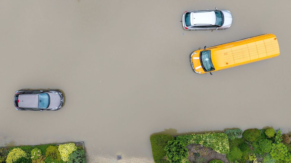 Besonders viel Regen fiel am Niederrhein. Foto: Christoph Reichwein