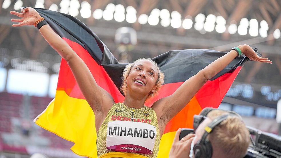 Wurde 2021 in Tokio Olympiasiegerin: Malaika Mihambo. (Archivbild) Foto: Michael Kappeler