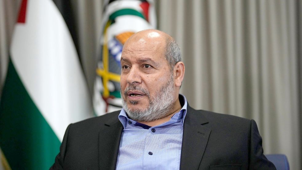 Chalil al-Haja, gegenwärtig ranghöchster Vertreter der Terrororganisation Hamas. (Archivbild) Foto: Khalil Hamra/AP/dpa