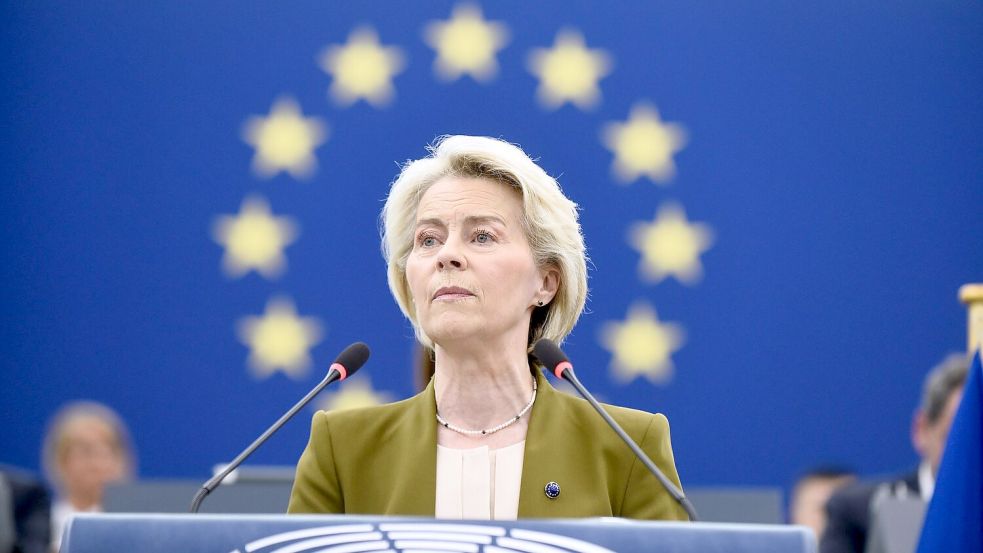 Die Erwartungen an die Rede der EU-Kommissionspräsidentin waren groß. Foto: Pascal Bastien/AP/dpa