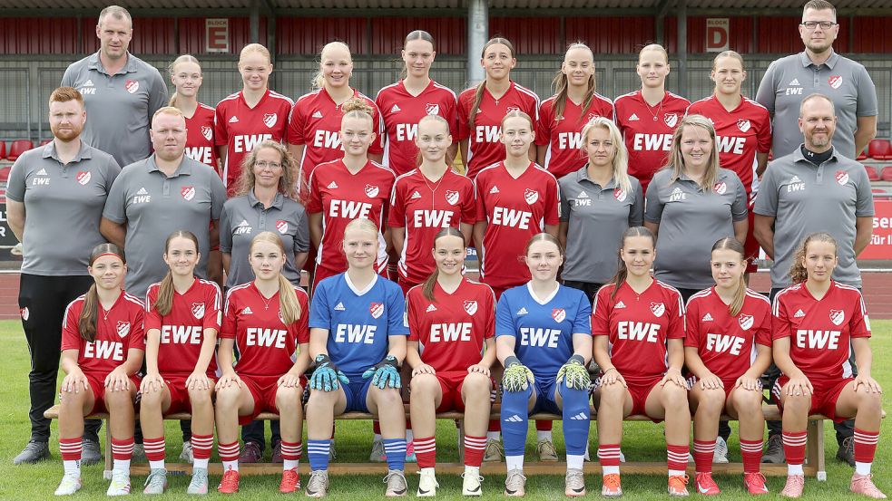 Mit dieser Mannschaft startet die SpVg Aurich in der U17-Regionalliga. Foto: Helmut Vortanz