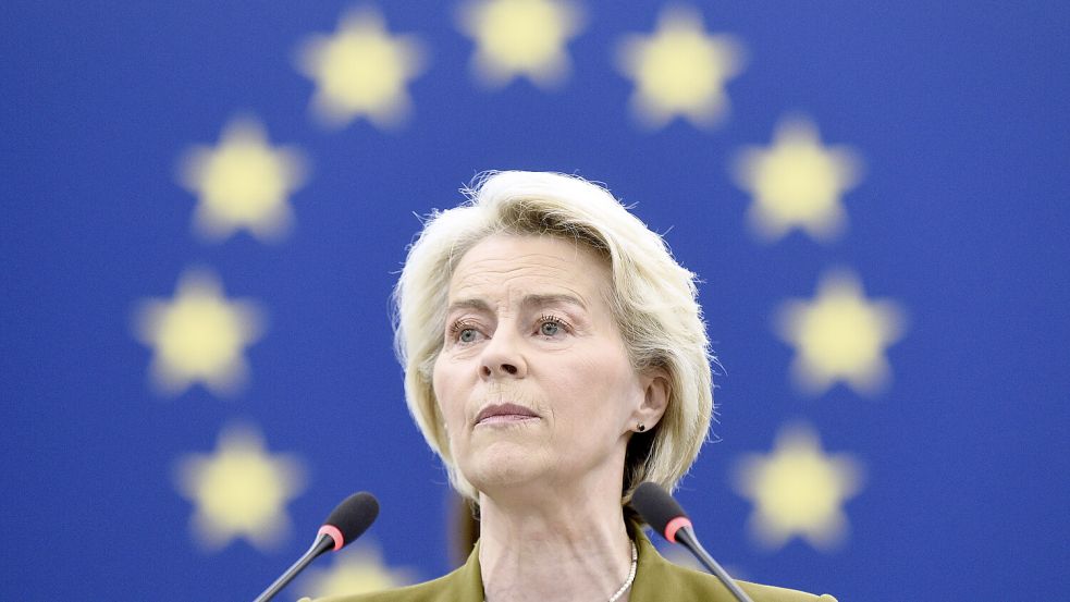 Im Europäischen Parlament forderte Ursula von der Leyen ein „neues Europa“. Foto: dpa/AP/Pascal Bastien