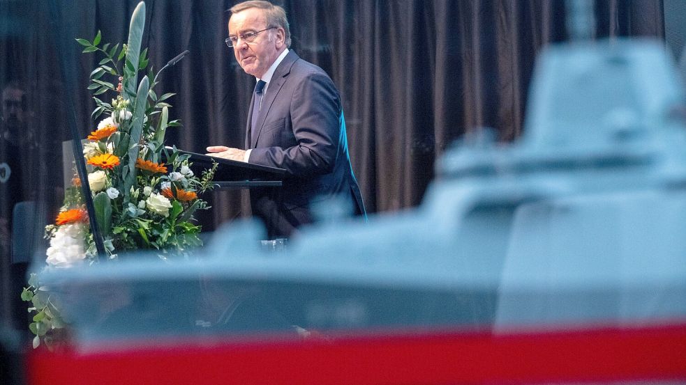 Die F126 droht genau das Beschaffungsfiasko zu werden, das Verteidigungsminister Boris Pistorius nicht mehr sehen wollte. Foto: dpa/Stefan Sauer