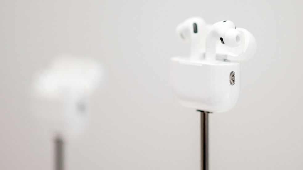 Apples AirPods Pro 3 sind die neueste Generation der beliebten kabellosen Kopfhörer. Foto: Nic Coury/AFP