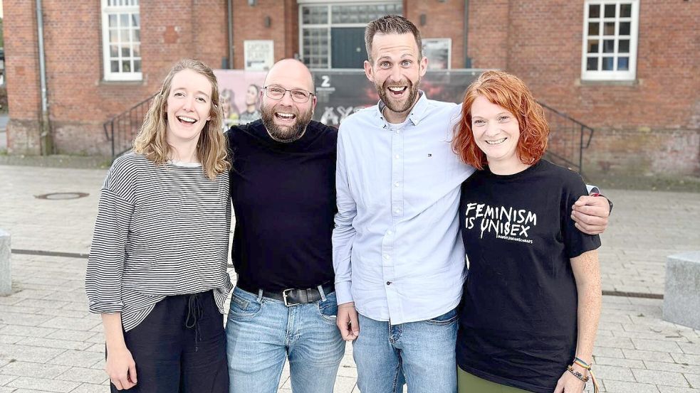 Mit Maike Nordholt (von links), Daniel van Lengen, Markus Wilken-Pache und Lisa-Marie Bley sind die Führungsposten des Zollhausvereins vollständig besetzt. Foto: privat