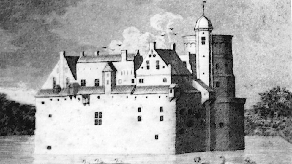 Bis zum Jahr 1777 stand diese imposante Burg im Fischerdorf Greetsiel. Foto: privat