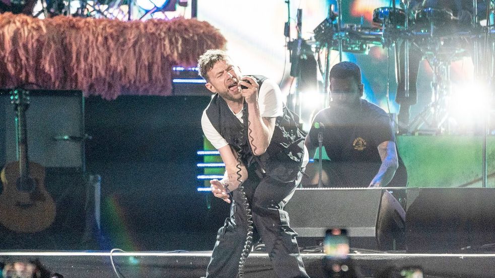 Hinter der Comic-Band Gorillaz verbergen sich der Blur-Sänger Damon Albarn und andere Künstler. (Archivbild) Foto: Amy Harris/Invision/AP/dpa