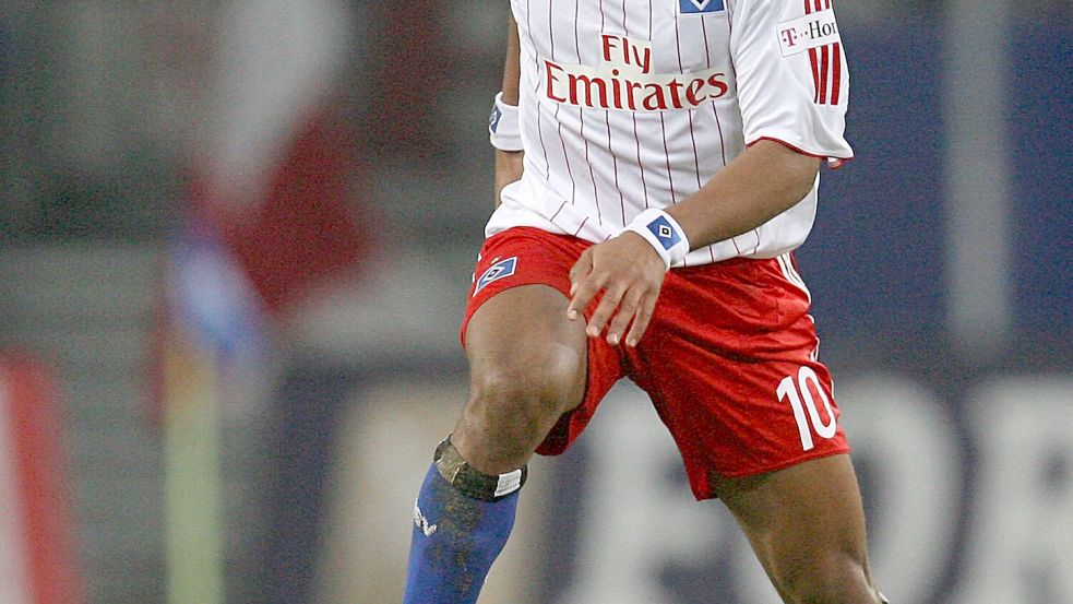 Als Jungprofi spielte Vincent Kompany für den HSV, übrigens auch beim letzten Punktgewinn der Hamburger in München 2008. Foto: Sebastian Widmann/dpa
