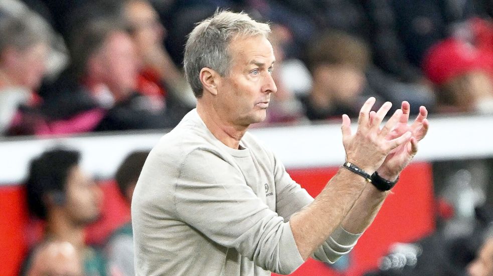 Kasper Hjulmand debütierte als Trainer von Bayer Leverkusen Foto: Federico Gambarini