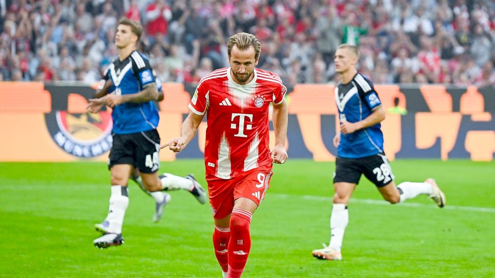 Harry Kane traf auch gegen den HSV. Foto: Sven Hoppe