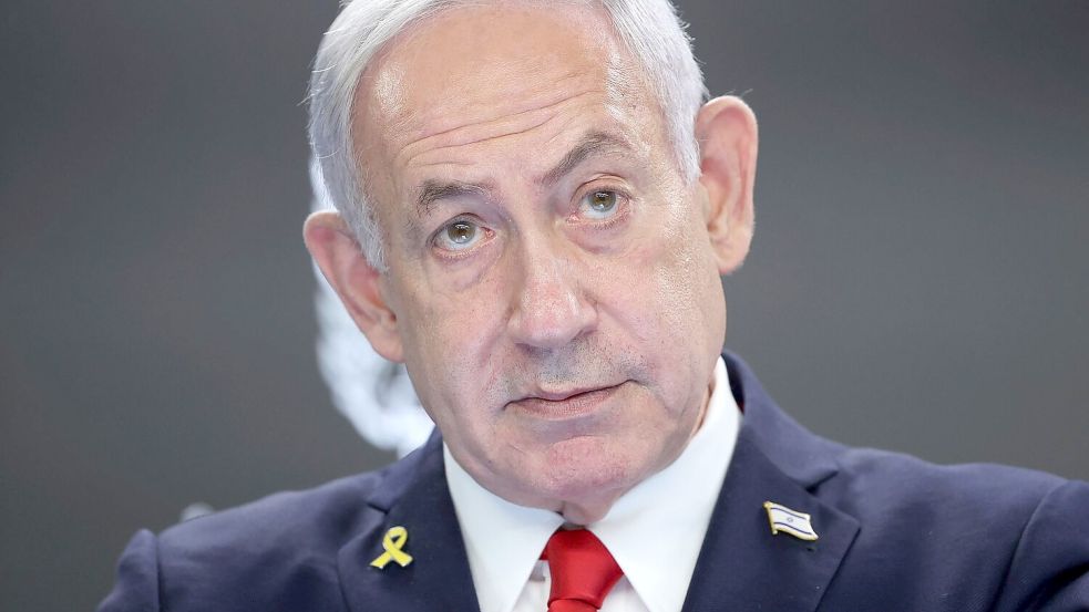 Israels Premier Netanjahu sagte, es werde keinen palästinensischen Staat geben. (Archivbild) Foto: Abir Sultan/Pool EPA/dpa