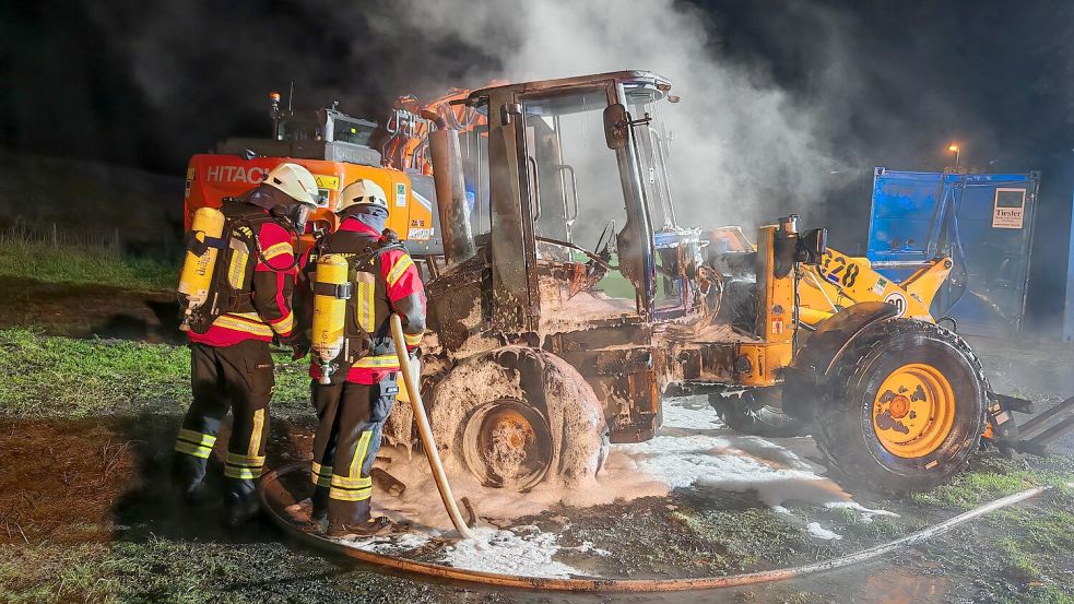 Mehrere Feuerwehren waren in Esklum im Einsatz. Foto: Markus Bruns/Feuerwehr