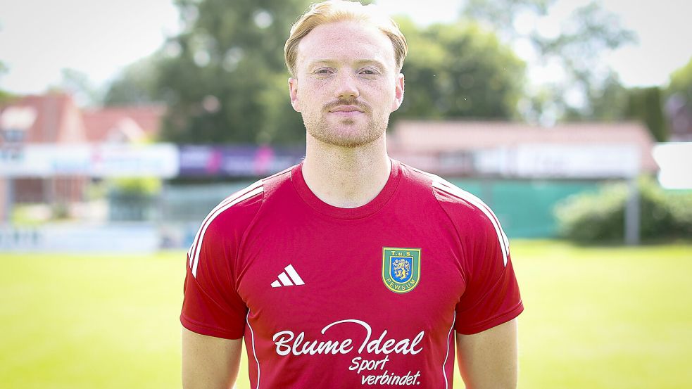 Marek Hinrichs traf für den TuS Pewsum doppelt. Foto: Jens Doden/ Emden
