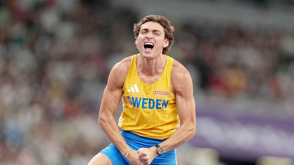 Wieder Weltmeister: Armand Duplantis. Foto: Michael Kappeler/dpa
