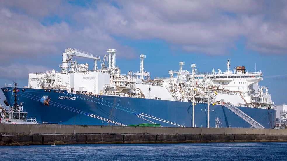 Über die deutschen LNG-Terminals kamen am Montag rund 15 Prozent der deutschen Gasimporte. (Archivbild) Foto: Jens Büttner