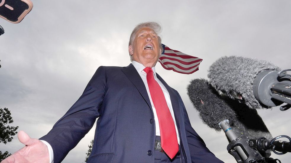Trump äußert sich zum Tod von Robert Redford. Foto: Alex Brandon/AP/dpa