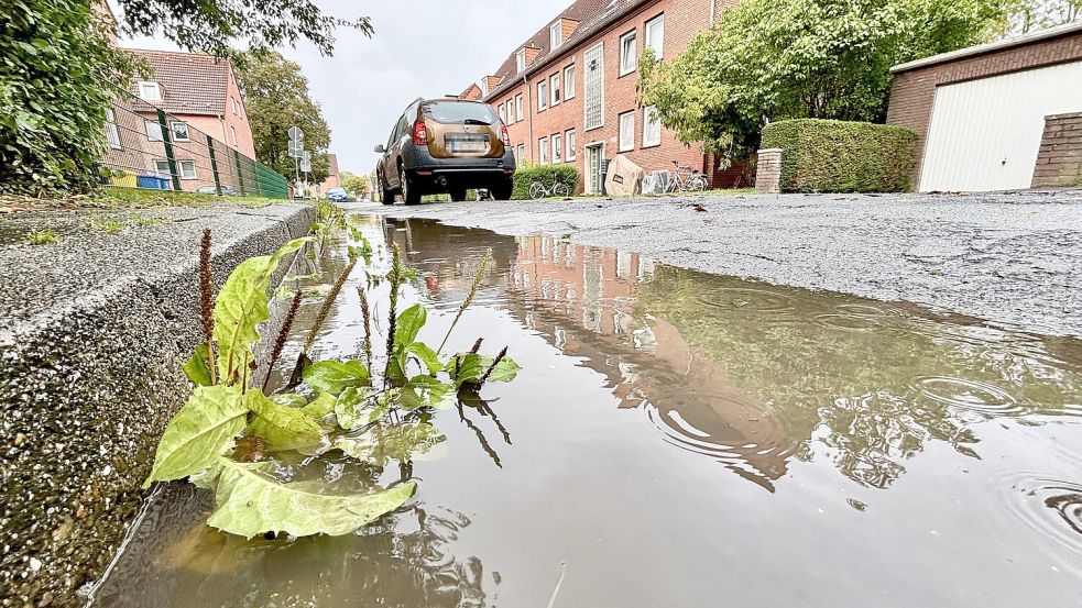 Die Thorner Straße im Emder Herrentorviertel ist stark sanierungsbedürftig. Jetzt steht der nächste Bauabschnitt bevor. Foto: Klaus Ortgies