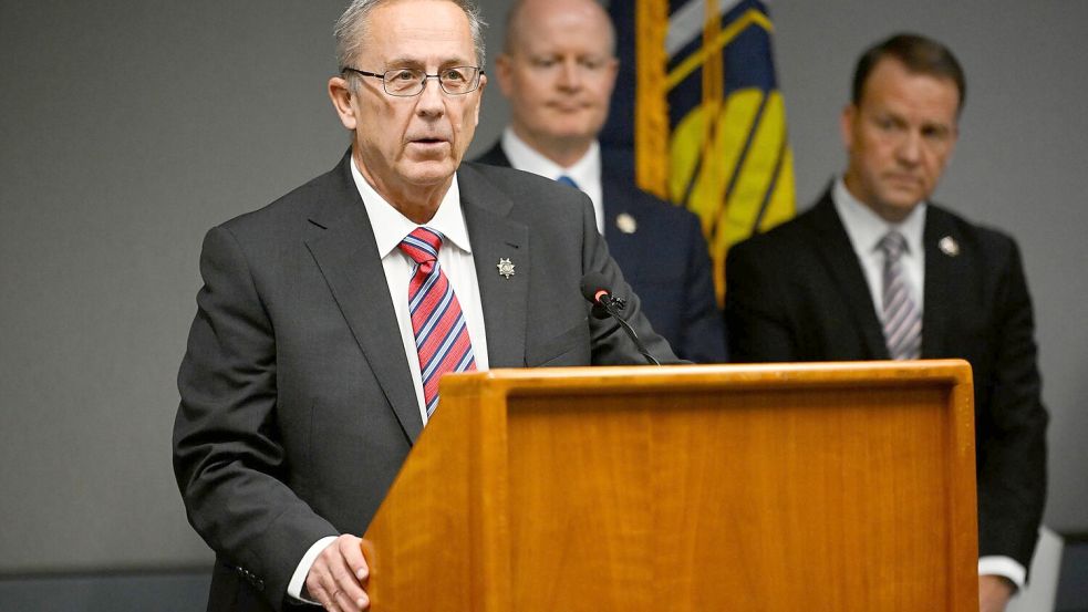 Robinson sei unter anderem wegen Mordes angeklagt, sagt der Staatsanwalt von Utah County, Jeff Gray. Foto: Alex Goodlett/FR171569 AP/AP/dpa