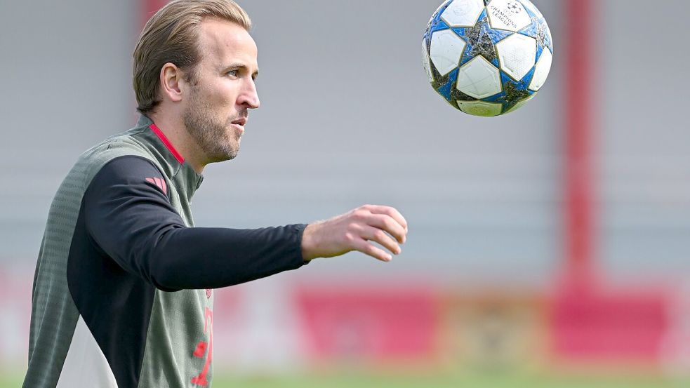 Gegen Chelsea im Fokus: Bayern-Torjäger Harry Kane. Foto: Sven Hoppe