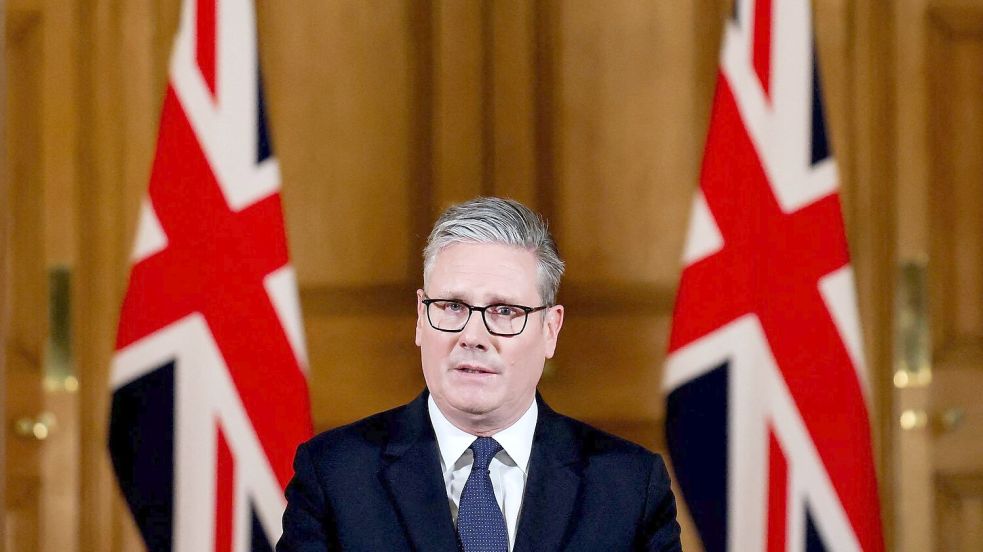 Großbritannien erkennt einen palästinensischen Staat an. (Archivbild) Foto: Toby Melville/Pool Reuters/AP/dp