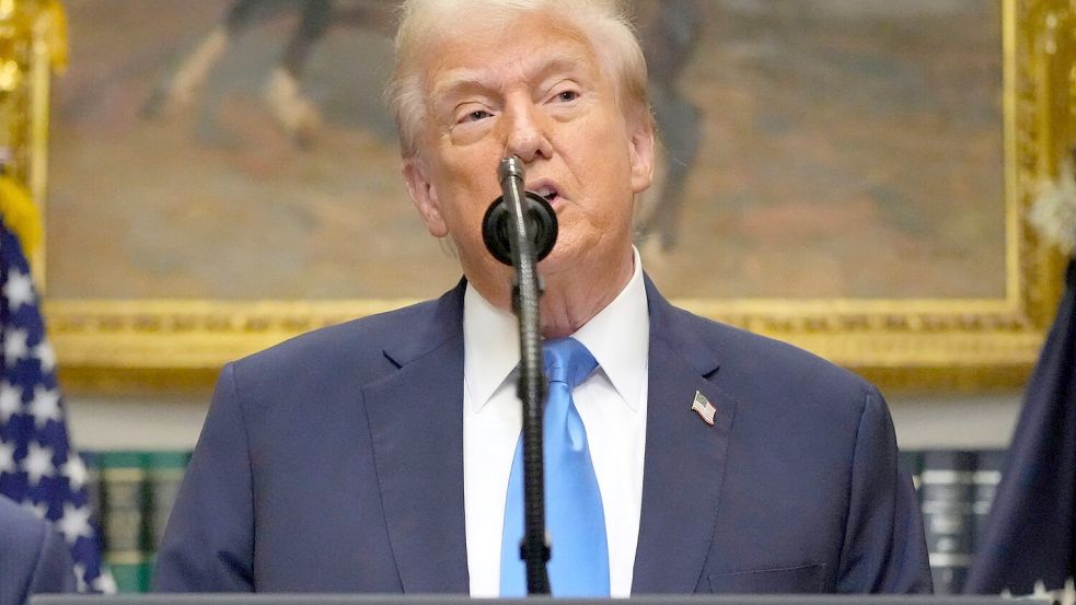 Trump hat die Antifa-Bewegung als Terrororganisation eingestuft. Foto: Mark Schiefelbein/AP/dpa