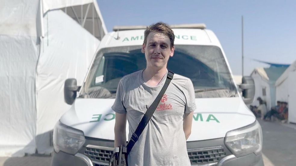Nicolas Zemke ist aktuell für die Organisation Cadus im Gaza-Streifen und leistet dort humanitäre Hilfe. Foto: privat